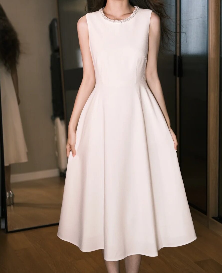 Elegant Prom Dress A Line Crew Neck Prom Dress Evening Dress Gala Dress D2557