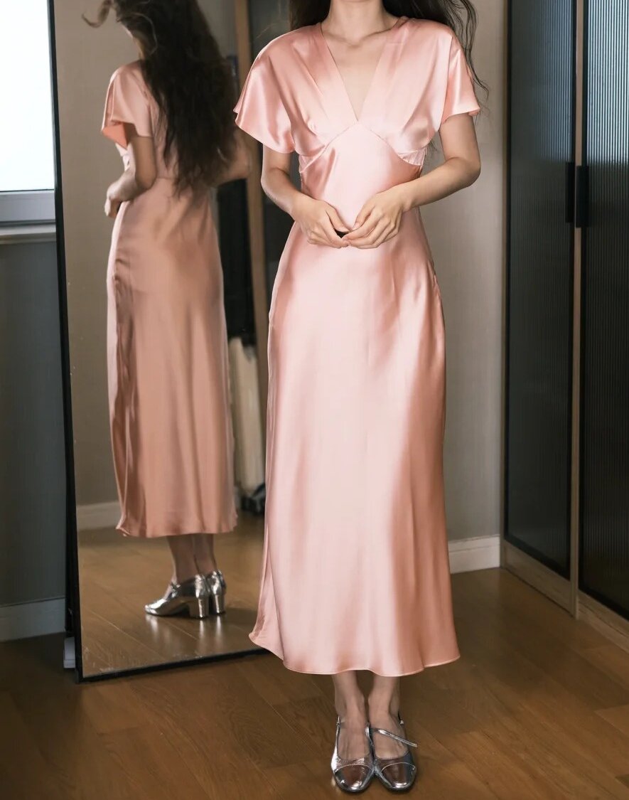 Sweet Prom Dress A Line V-neck Prom Dress Evening Dress Gala Dress   D2559