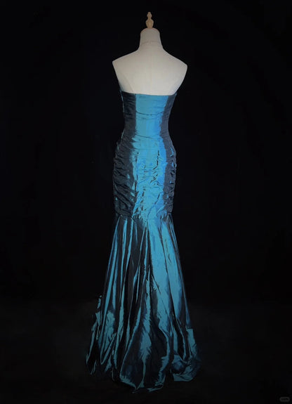 Gorgeous Prom Dress Strapless Pleated Ruffle Prom Gown Gala Dress Evening Dresses    D2596