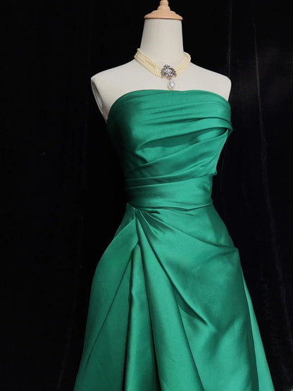 Stunning Prom Dress Strapless Pleated Prom Gown Gala Dress Evening Dresses    D2606