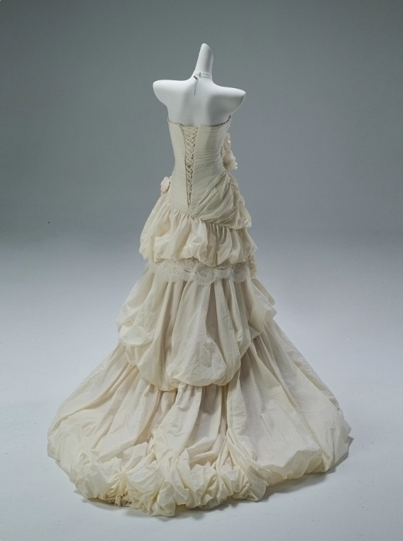 Elegant Prom Dress Strapless Pleated Flower Prom Gown Gala Dress Evening Dress  D2631