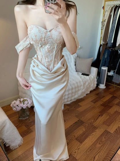 Elegant Prom Dress Sweetheart Pleated Prom Gown Evening Dress Date Dress  D2681
