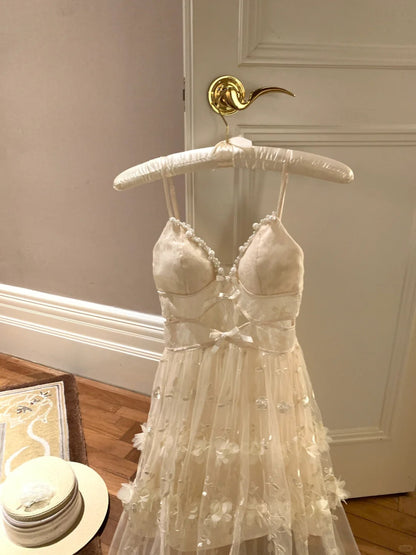 Stunning Prom Dress Spaghetti Straps Flower Birthday Party Dress   D2704