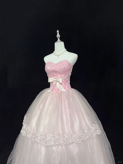 Sweet Ball Gown Sweetheart Tulle Evening Dress 16th Dress Prom Dress D2712
