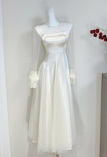 Elegant Prom Dress Crew Neck Tulle Evening Dress Gala Dress  D2725