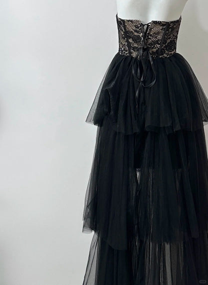 Beauty Homecoming Dress Strapless Tulle Short Prom Dress Birthday Party Dress   D2756