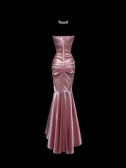 Stunning Prom Dress Sweetheart Pleated Mermaid Gala Dress Evening Dress Birthday Party Dress D2765