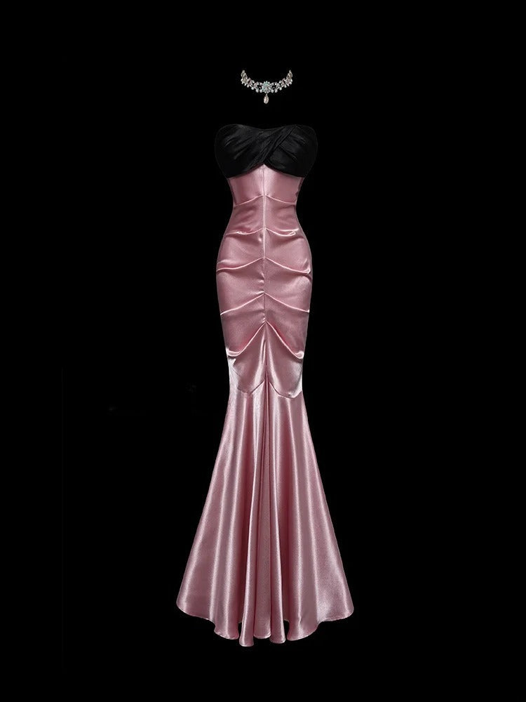 Stunning Prom Dress Sweetheart Pleated Mermaid Gala Dress Evening Dress Birthday Party Dress D2765