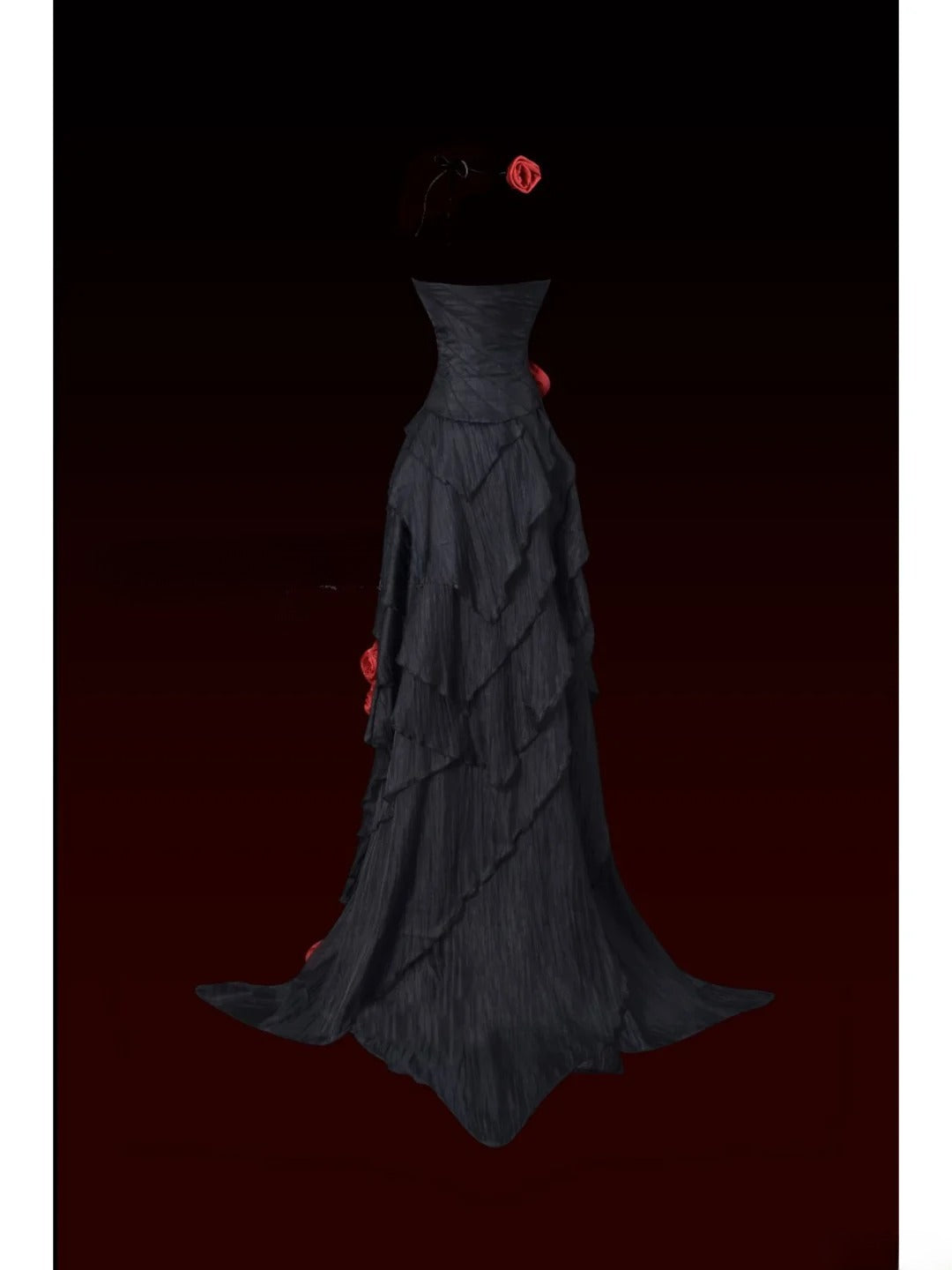 Charming Prom Dress A Line Strapless Pleated Evening Dress Gala Dress   D2774