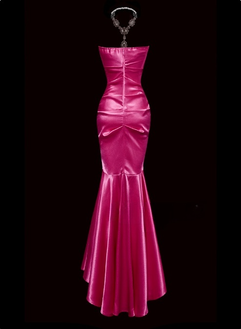 Stunning Prom Dress Sweetheart Pleated Mermaid Evening Dress Gala Dress Prom Gown     D2786