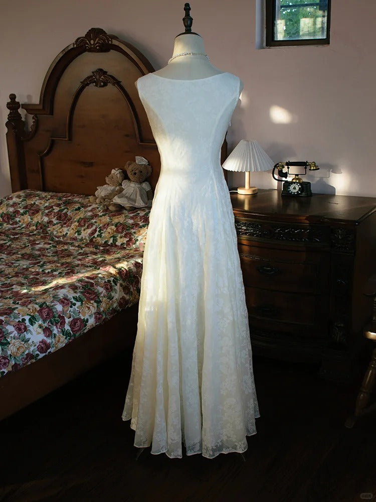 Elegant Prom Dress A Line Crew Neck Pleated Evening Dress Gala Dress Birthday Party Dress   D2798