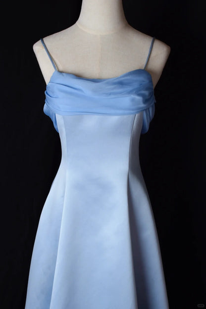 Sweet Prom Dress A Line Spaghetti Straps Pleated Evening Dress Gala Dress Birthday Party Dress   D2800