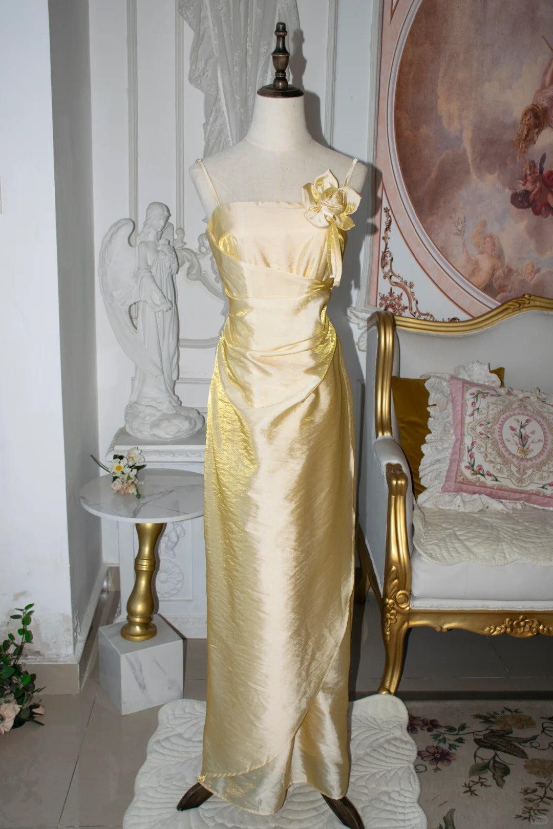 Sweet Prom Dress A Line Spaghetti Straps Birthday Party Dress Evening Dress Gala Dress      D2805