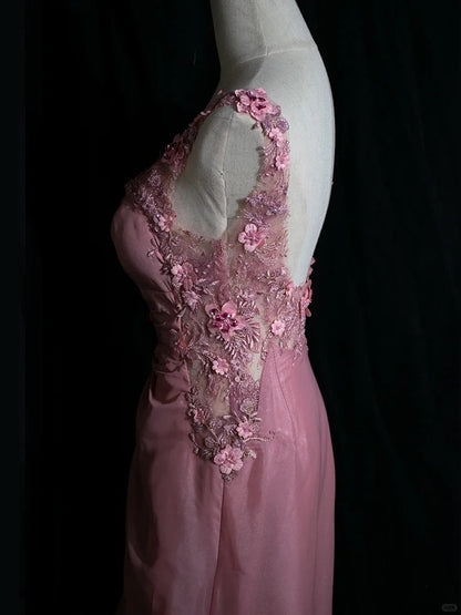 Sweet Prom Dress Appliques Pleated Gala Dress Birthday Party Dress Evening Dress  D2810
