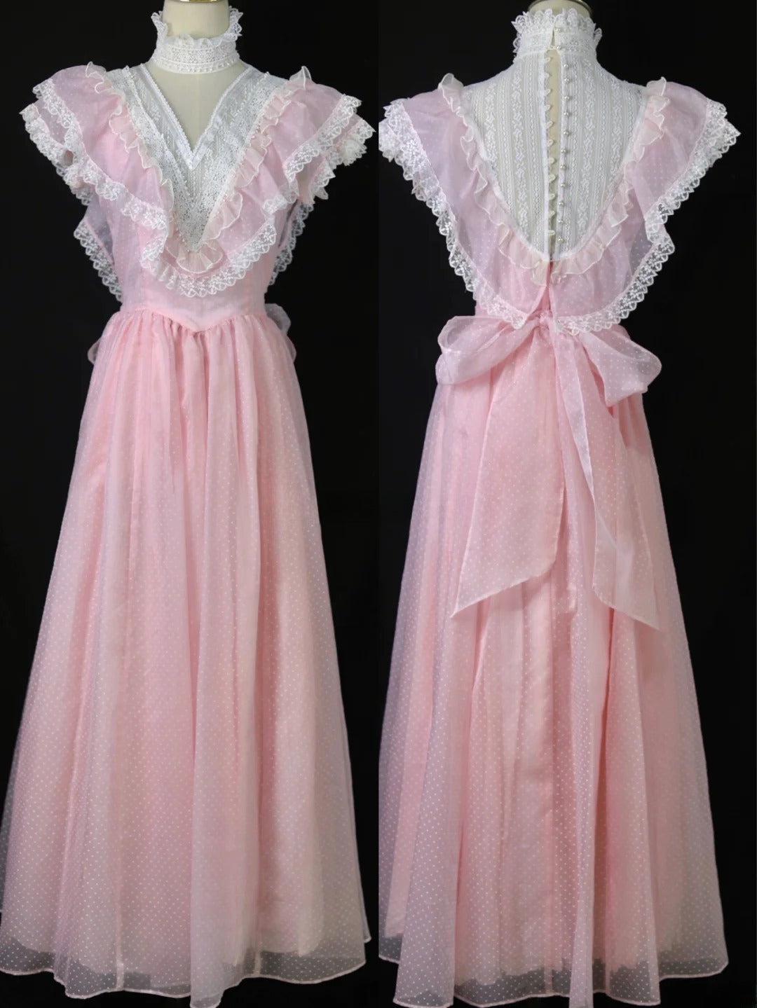 Sweet Prom Dress A Line High Collar Pleated Evening Dress Gala Dress 16th Dress   D2818