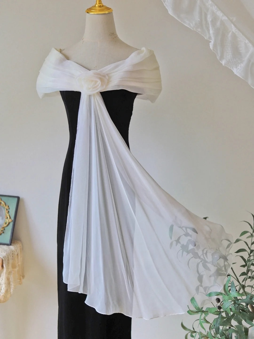 Elegant Prom Dress Off Shoulder Pleated Evening Dress Gala Dress  D2824