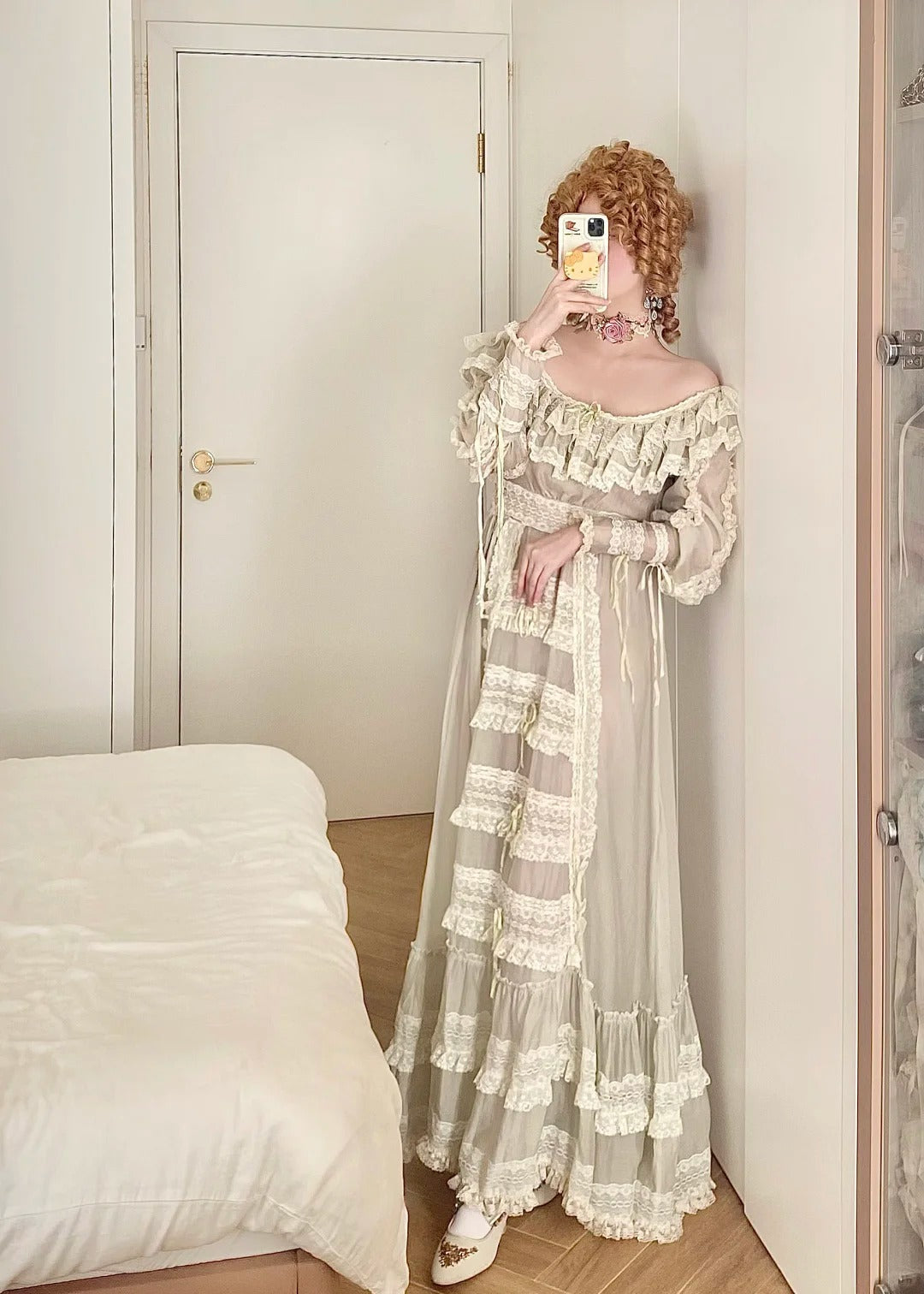 Elegant Prom Dress Off Shoulder Pleated Lace Birthday Party Dress Evening Dress   D2850