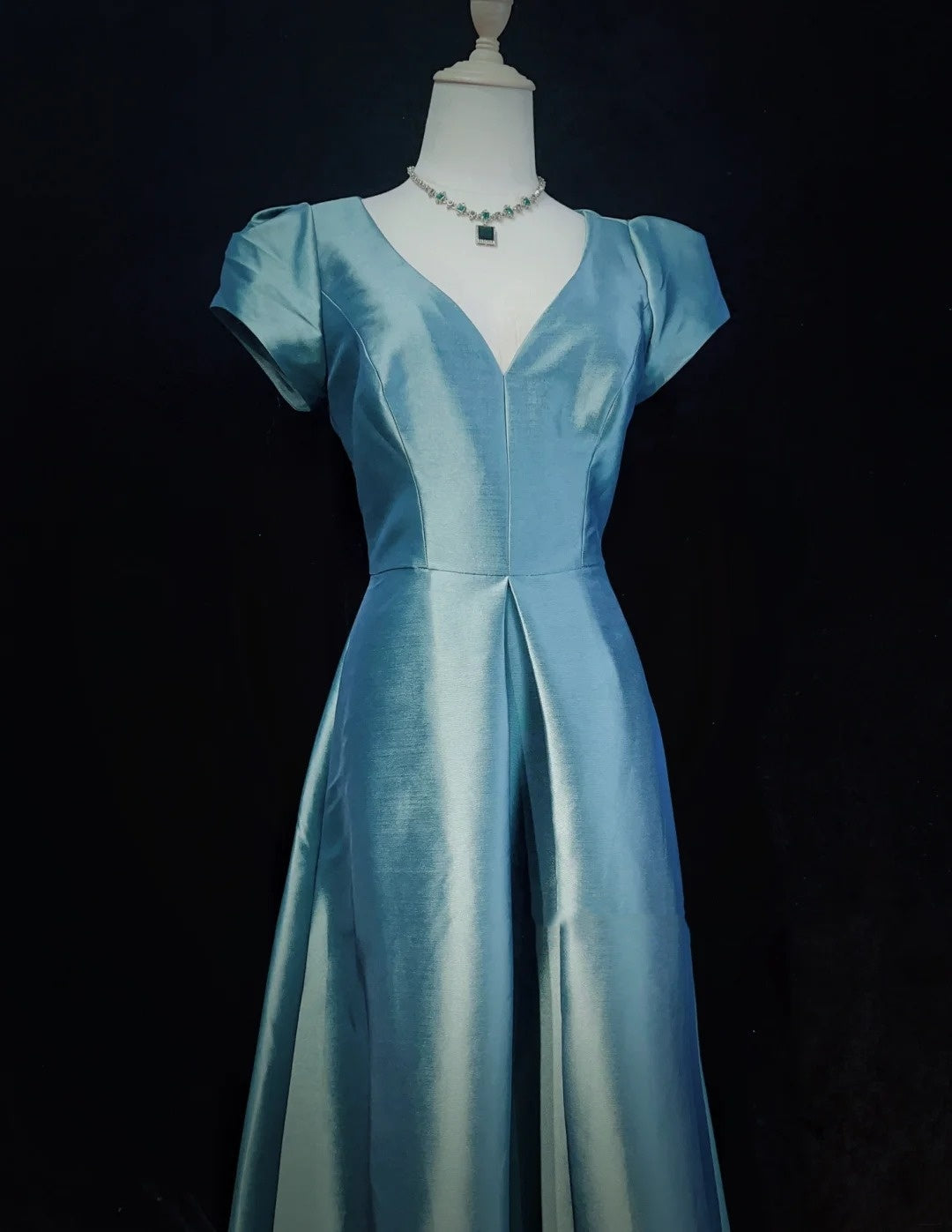 Elegant Prom Dress A Line Square Neck Evening Dress Gala Dress    D2895