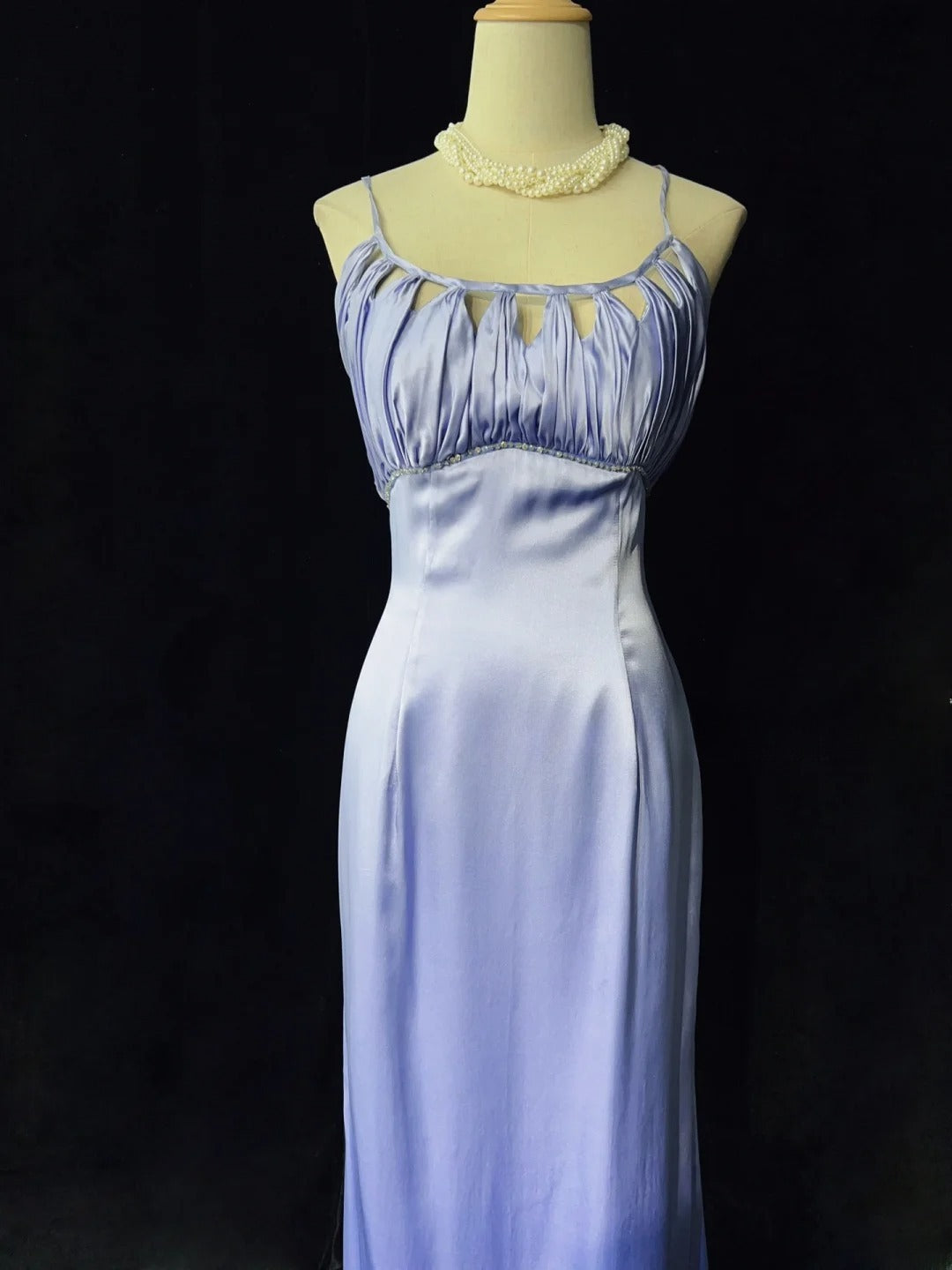 Elegant Prom Dress Spaghetti Straps Pleated Gala Dress Evening Dress Birthday Dress   D2904