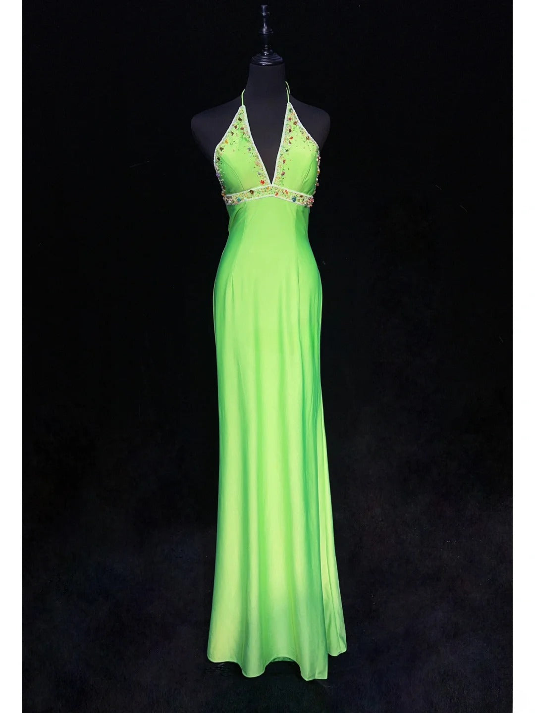 Stunning Prom Dress Halter Beading Evening Dress Gala Dress Party Dress   D2907