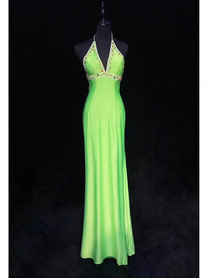Stunning Prom Dress Halter Beading Evening Dress Gala Dress Party Dress   D2907