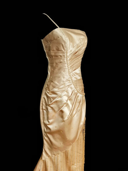 Elegant Prom Dress One Shoulder Pleated Mermaid Gala Dress Evening Dress   D2831