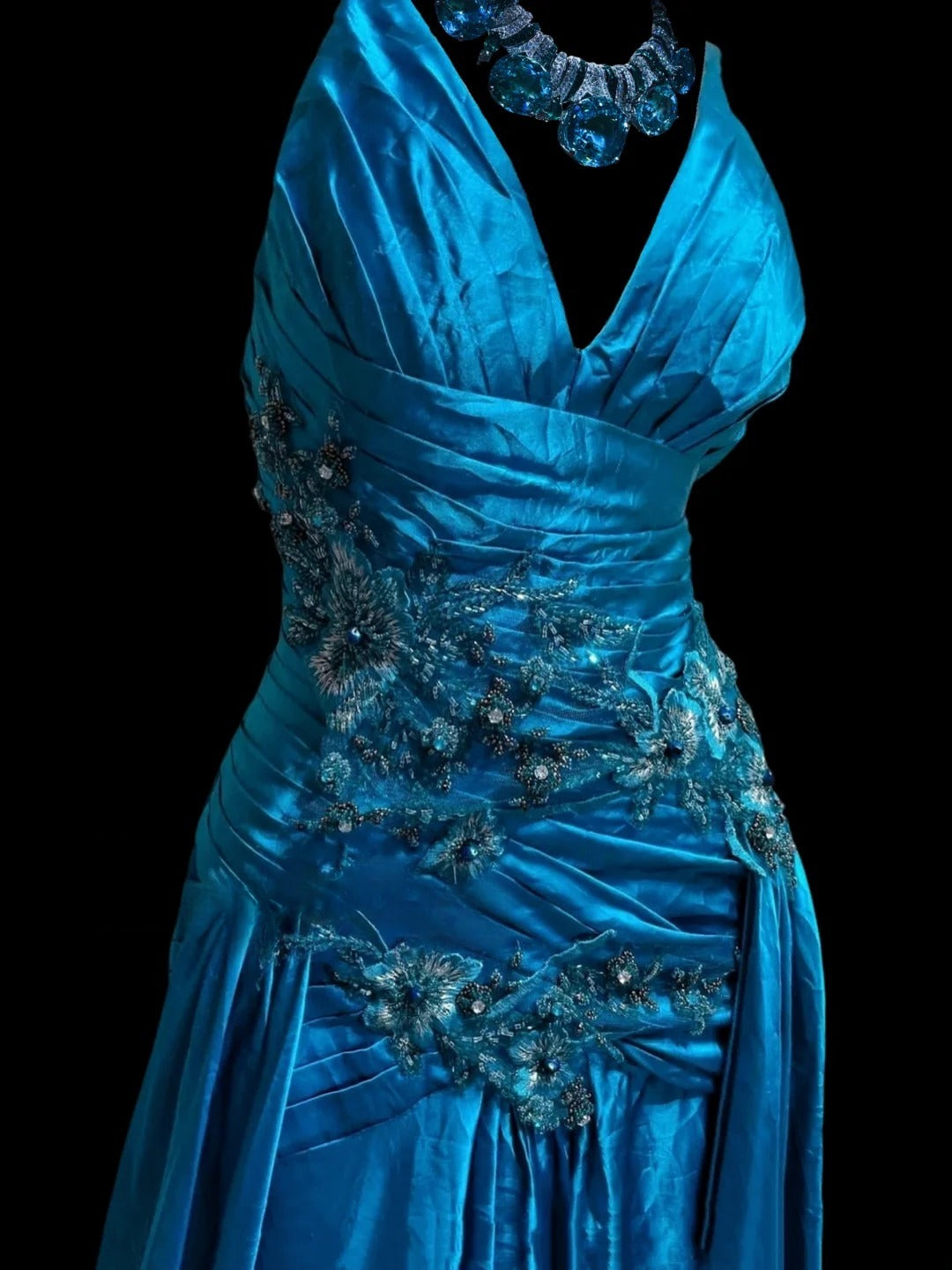 Gorgeous Prom Dress V-neck Pleated Gala Dress Evening Dress   D2832