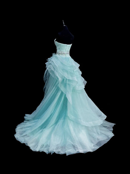 Beauty Prom Dress Sweetheart Tiered Sweet 16 Dress Evening Dress      D2835