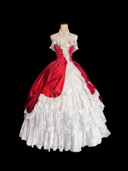 Elegant Prom Dress Sweetheart Pleated Ball Gown Evening Dress Quinceanera Dress    D2840