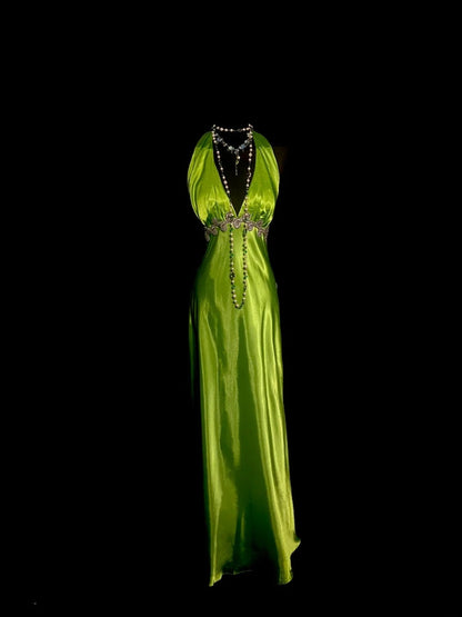 Elegant Prom Dress V-neck Backless Evening Dress Gala Dress Party Dress   D2946