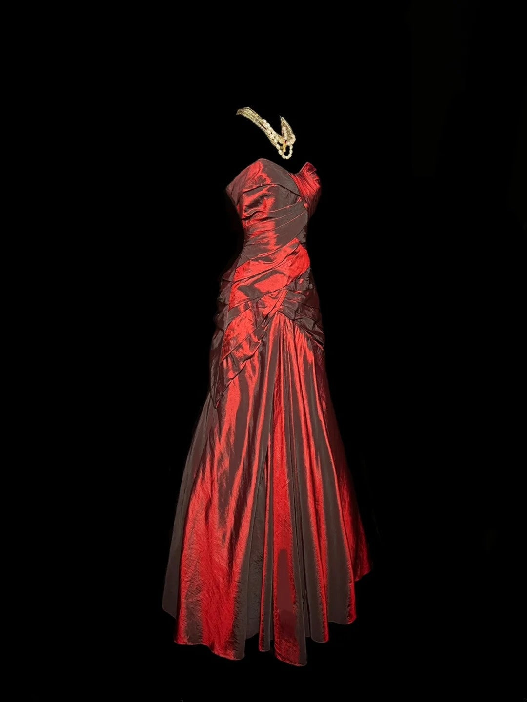 Stunning Prom Dress A Line Red Sweetheart Pleated Gala Dress Evening Dress Party Dress    D2953