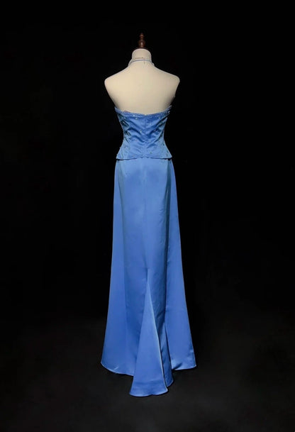 Charming Prom Dress A Line Asymmetrical Neck Long Evening Dresses Gala Dress D2985