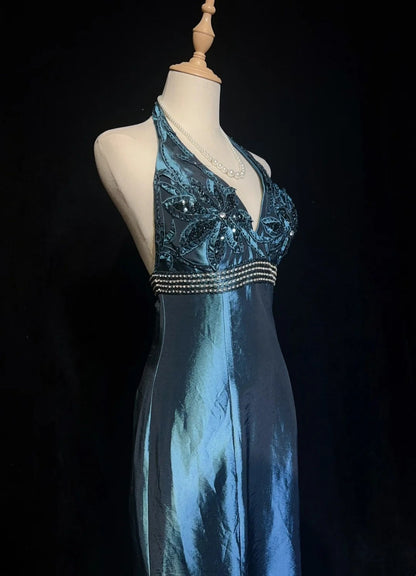 Elegant Prom Dress Halter Long Mermaid Evening Dresses Gala Dress Party Dress D2986