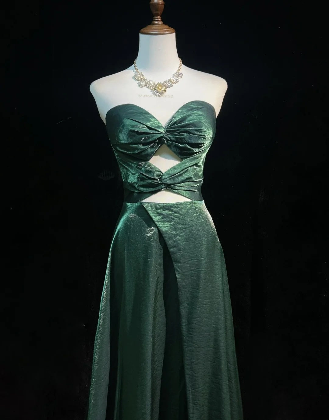 Stunning Prom Dress Dark Green A Line Sweetheart Evening Dress Gala Dress     D3095