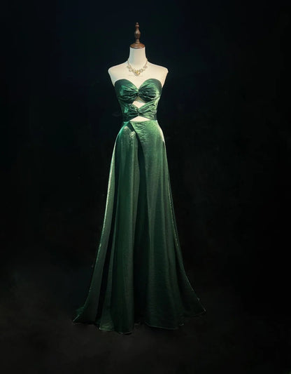 Stunning Prom Dress Dark Green A Line Sweetheart Evening Dress Gala Dress     D3095