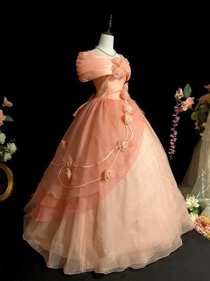 Beauty Prom Dress Off Shoulder Pleated Evening Dress Sweet 16 Dress Ball Gown   D3112