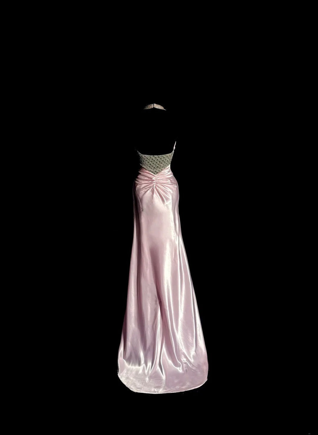 Sweet Prom Dress Light Pink Halter Long Prom Dress Evening Dress Birthday Party Dress  D3182