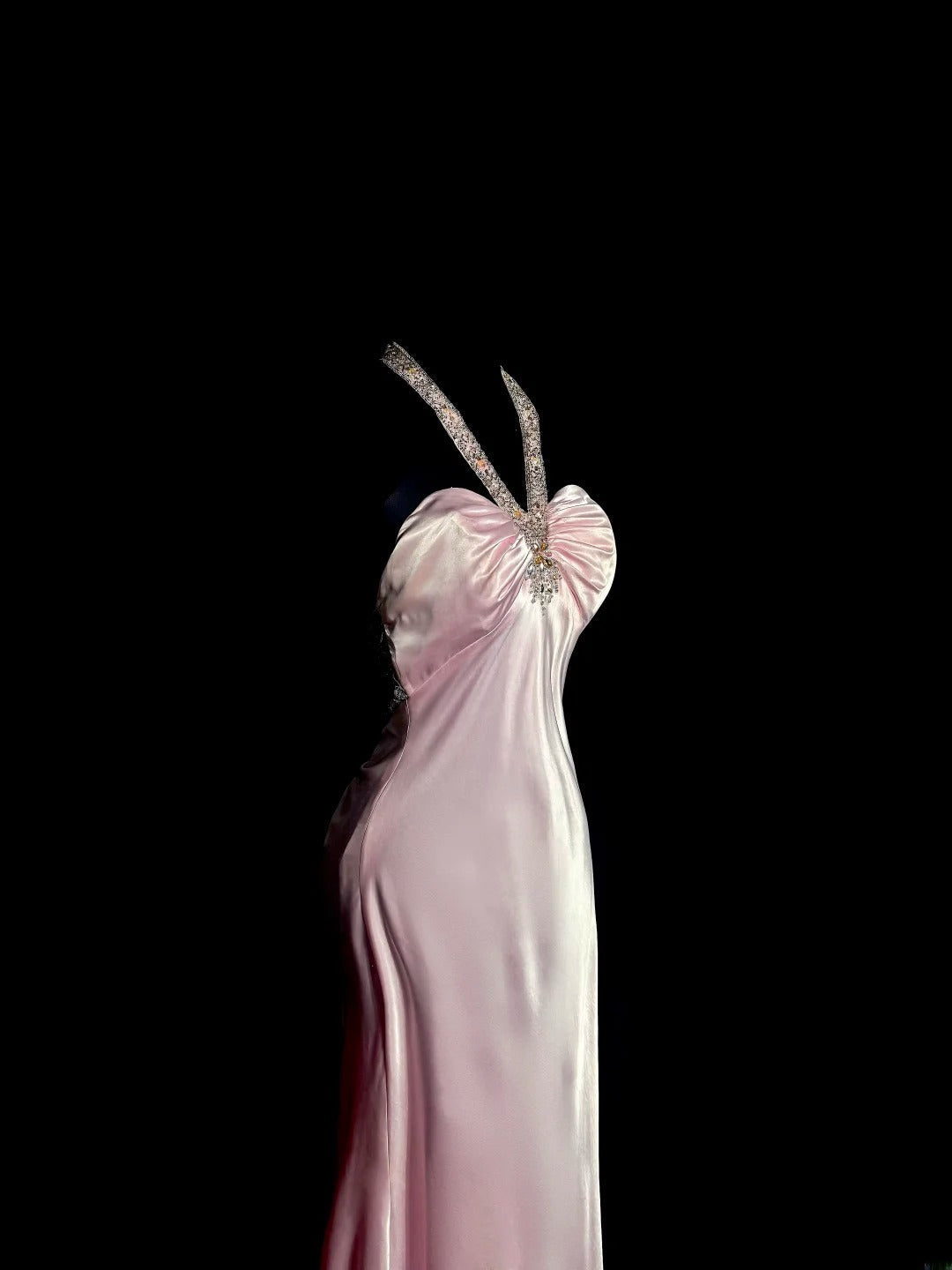 Sweet Prom Dress Light Pink Halter Long Prom Dress Evening Dress Birthday Party Dress  D3182