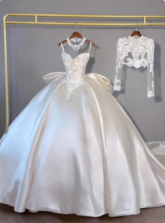 Elegant Wedding Dress Sweetheart Pleated Wedding Dress  D3195