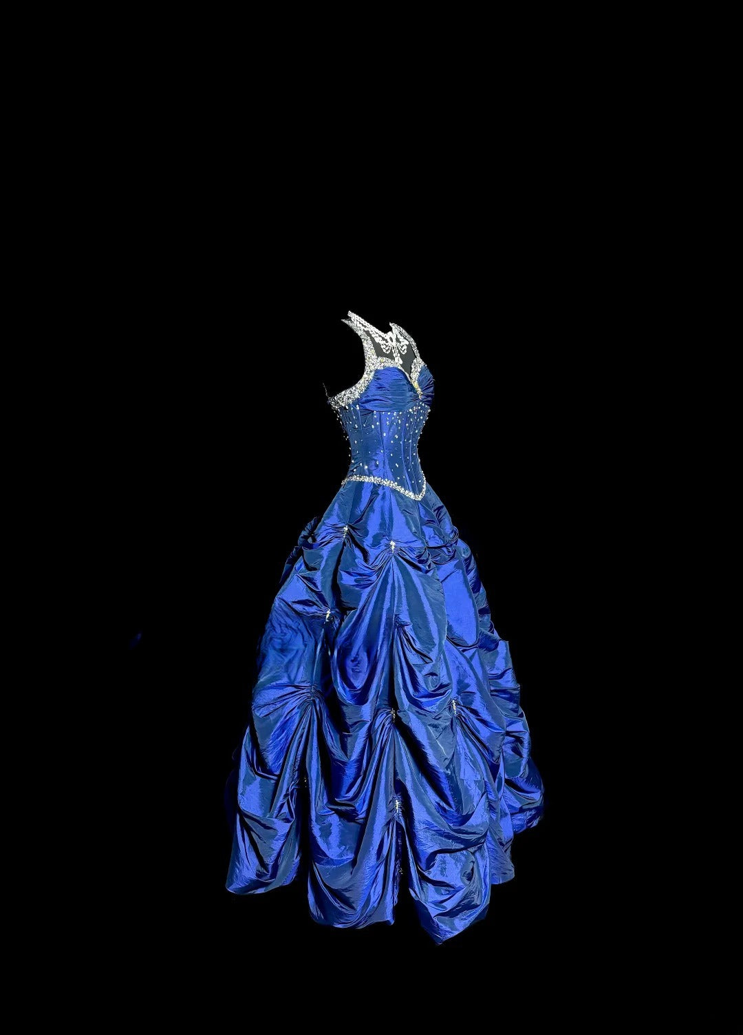 Charming Prom Dress Blue Spaghetti Straps Pleated Long Prom Dress Birthday Dress Ball Gown  D3202