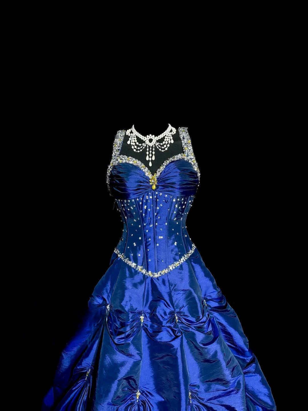 Charming Prom Dress Blue Spaghetti Straps Pleated Long Prom Dress Birthday Dress Ball Gown  D3202