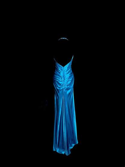 Gorgeous Prom Dress Halter Pleated Asymmetrical Hem Evening Dress Cocktail Dress Birthday Party Dress    D3213