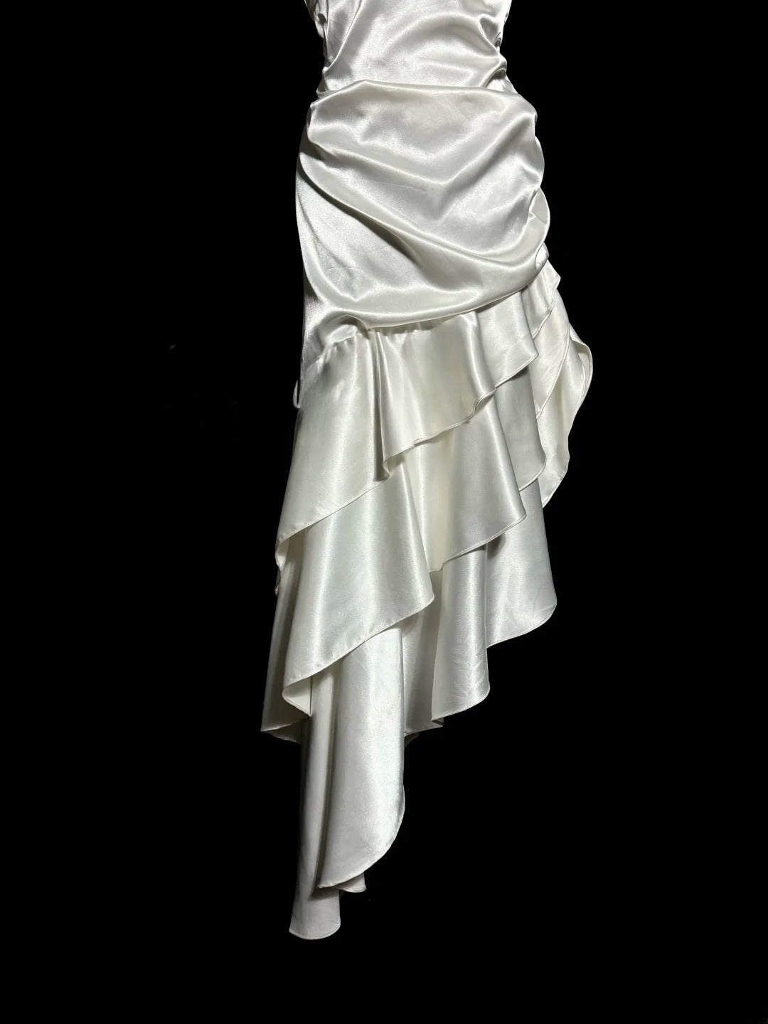Beauty Prom Dress Halter Pleated Asymmetrical Hem Evening Dress Gala Dress Cocktail Dress   D3215