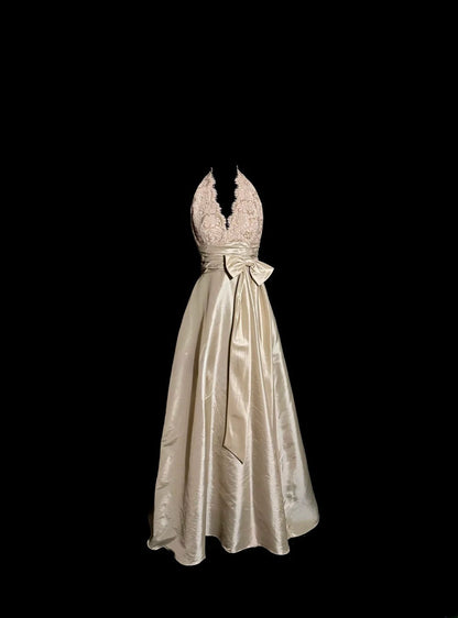 Elegant Prom Dress A Line Halter Evening Dress Gala Dress Cocktail Dress   D3220