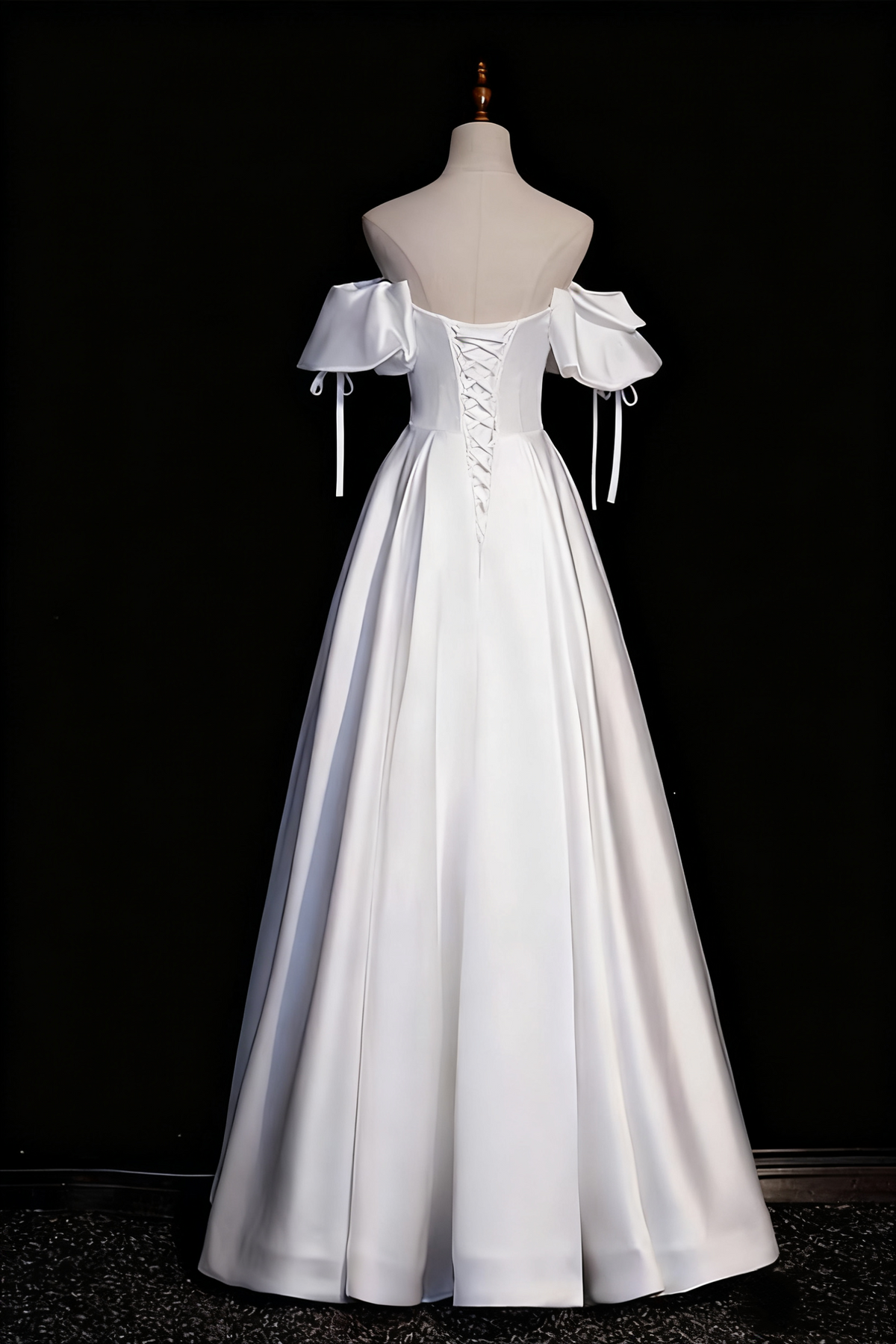 Elegant Wedding Dress Off Shoulder Ruffle Wedding Dress D3296