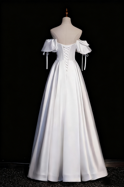 Elegant Wedding Dress Off Shoulder Ruffle Wedding Dress D3296