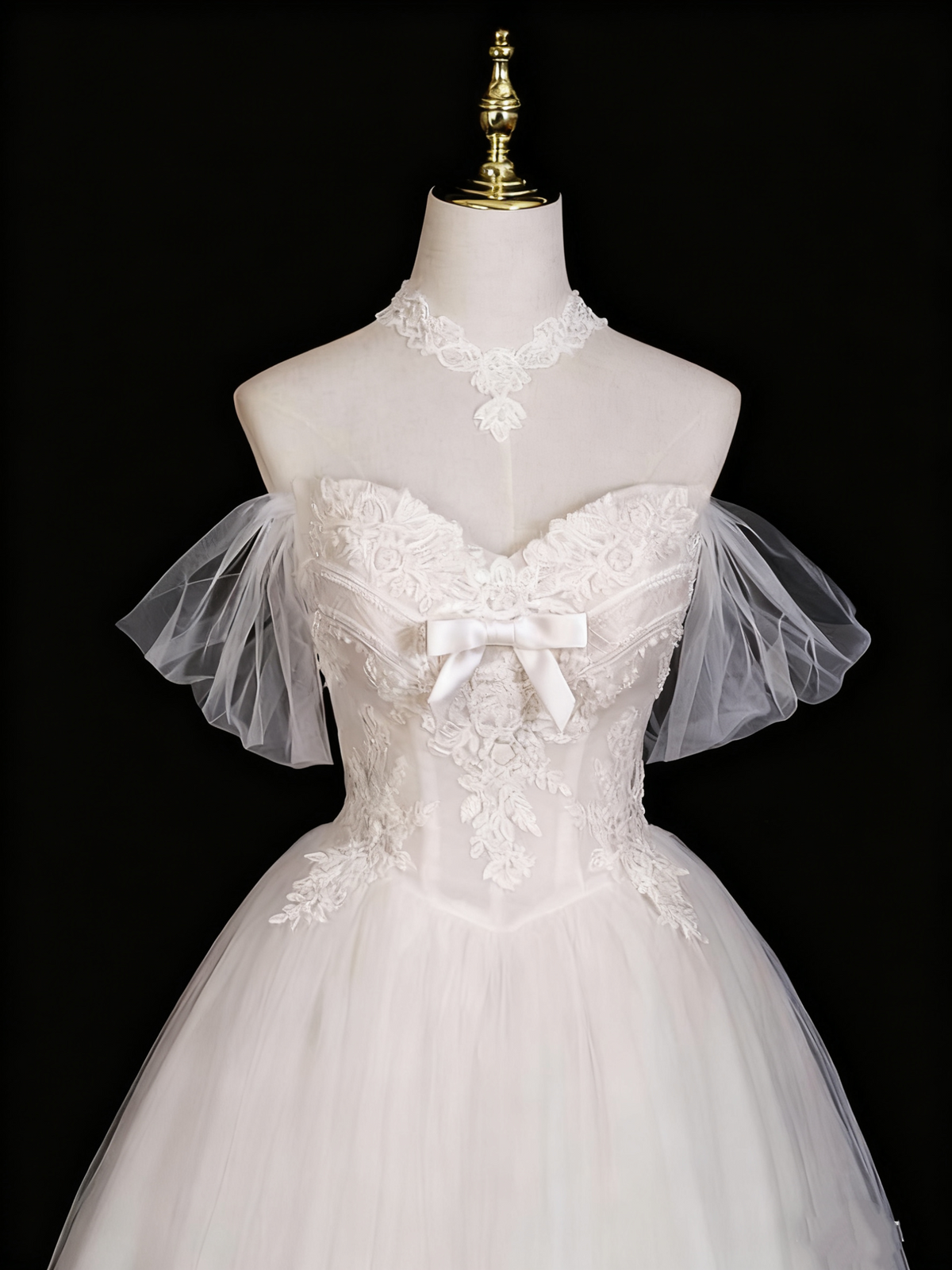 Elegant Wedding Dress Sweetheart Tulle Pleated Wedding Dress  D3301