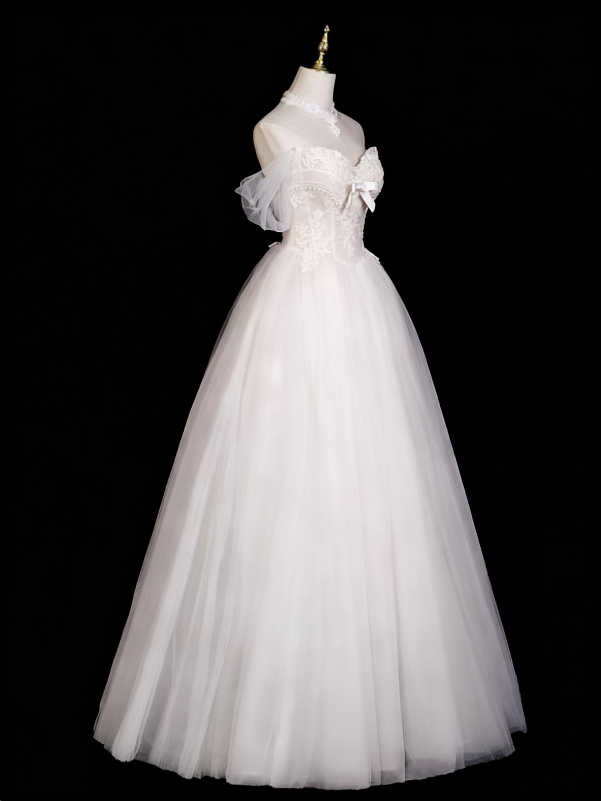 Elegant Wedding Dress Sweetheart Tulle Pleated Wedding Dress  D3301