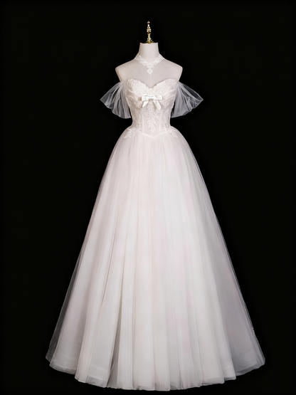 Elegant Wedding Dress Sweetheart Tulle Pleated Wedding Dress  D3301