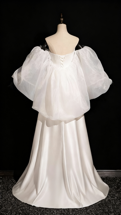 Beauty Wedding Dress A Line Sweetheart Pleated Wedding Dress  D3302